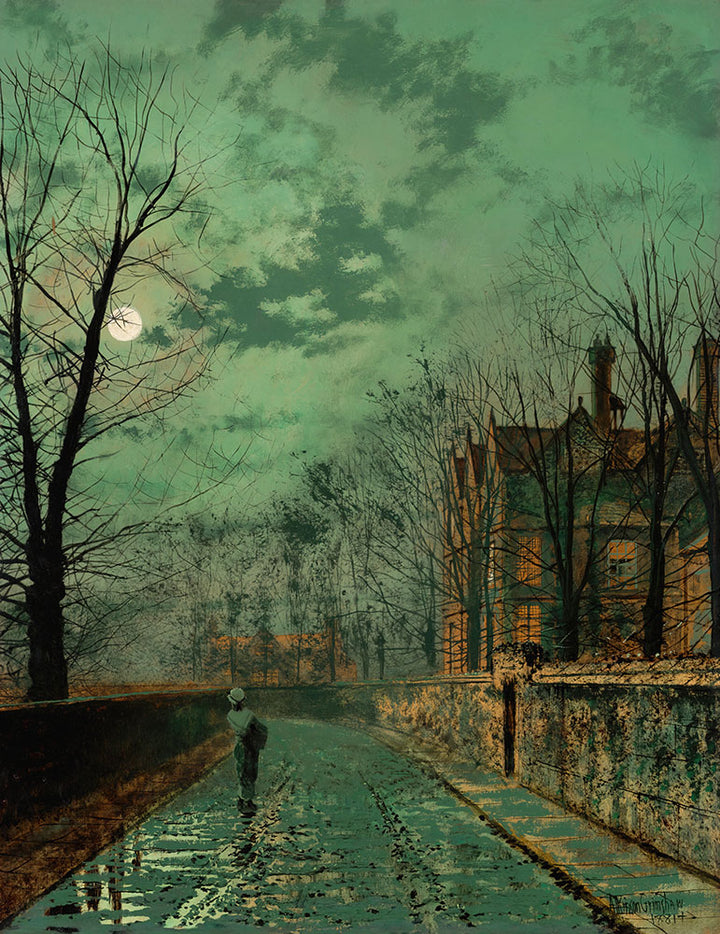 A Lane near Chester by John Atkinson Grimshaw - Art Print - Zapista