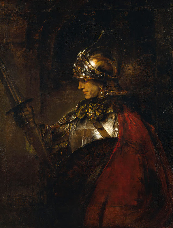 A Man in Armour by Rembrandt Harmenszoon van Rijn - Art Print - Zapista