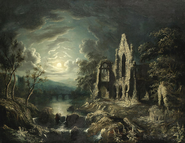 A Moonlit River Landscape by Sebastian Pether - Art Print - Zapista