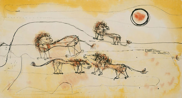 A Pride of Lions by Paul Klee - Art Print - Zapista