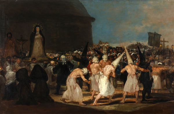 A Procession of Flagellants by Francisco Goya - Art Print - Zapista