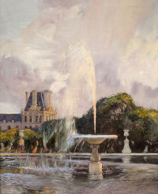 A Water Fountain in the Tuileries by Gaston La Touche - Art Print - Zapista