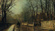 A Wet Moon, Putney Road by John Atkinson Grimshaw - Art Print - Zapista