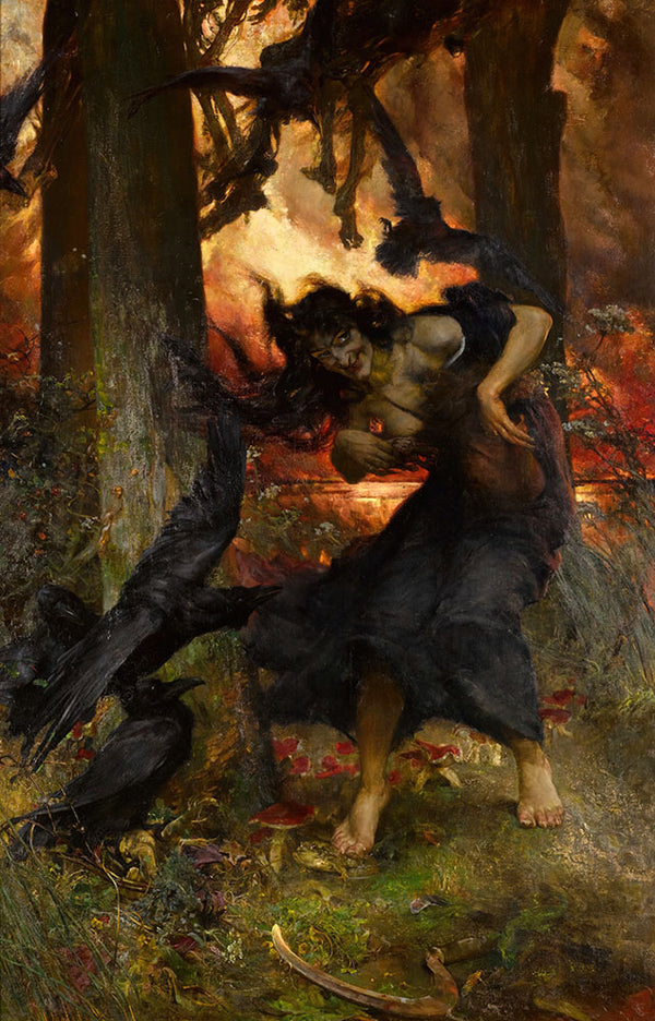 A Witch by Edgar Bundy - Art Print - Zapista