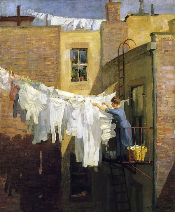 A Woman's Work by John French Sloan - Art Print - Zapista