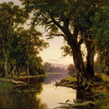 A billabong of the Goulburn, Victoria by Henry James Johnstone - Art Print - Zapista