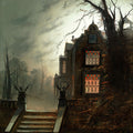 A Country House by Moonlight by Wilfred Bosworth Jenkins - Art Print - Zapista