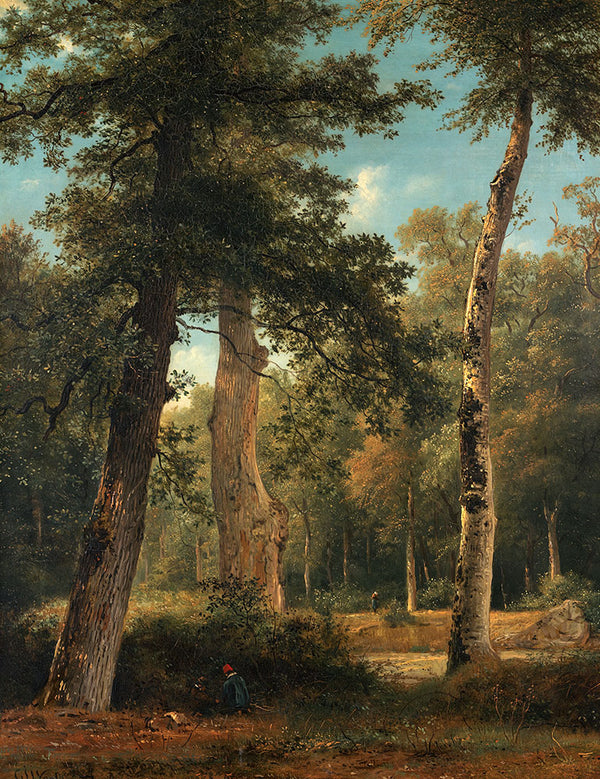 A Forest in Fontainebleau by Georgius Jacobus Johannes van Os - Art Print - Zapista