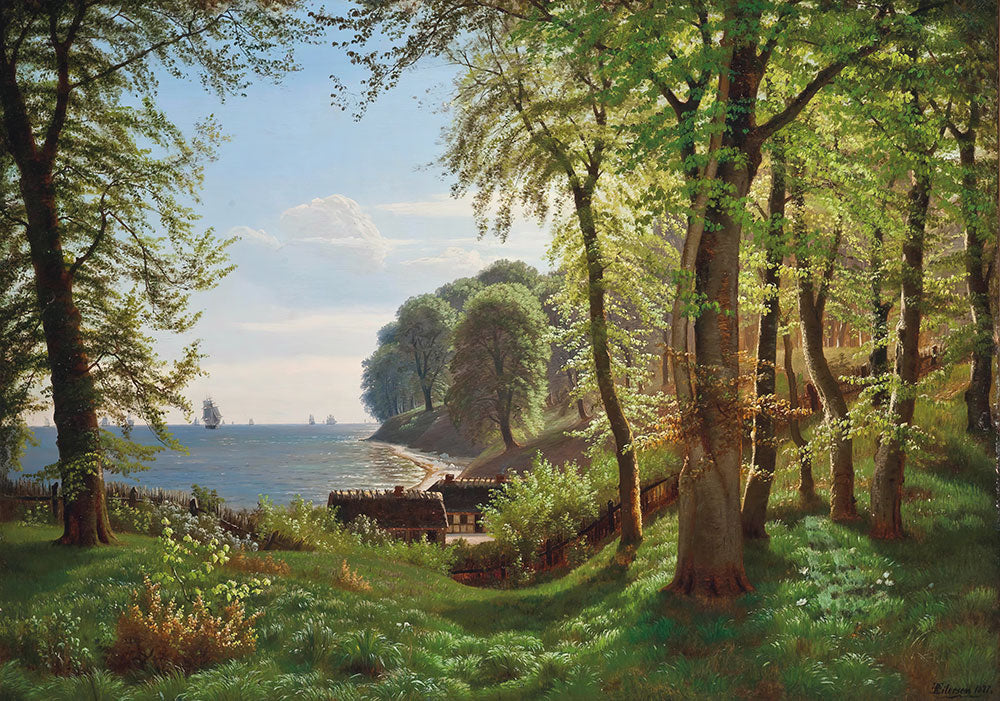 A Hidden Woodland Cove by Eiler Rasmussen Eilersen - Art Print - Zapista