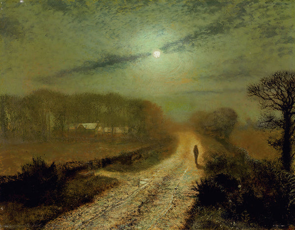 A Moonlit Landscape by John Atkinson Grimshaw - Art Print - Zapista