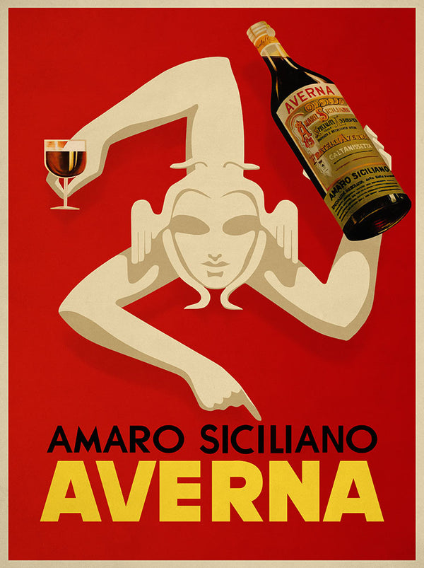 Averna Amaro Siciliano - Art Print - Zapista