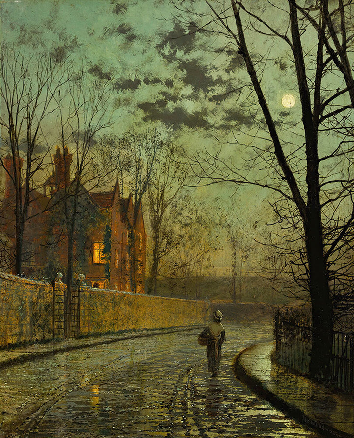 After The Shower by John Atkinson Grimshaw - Art Print - Zapista