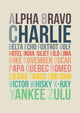 Alpha Bravo Charlie - Art Print - Zapista