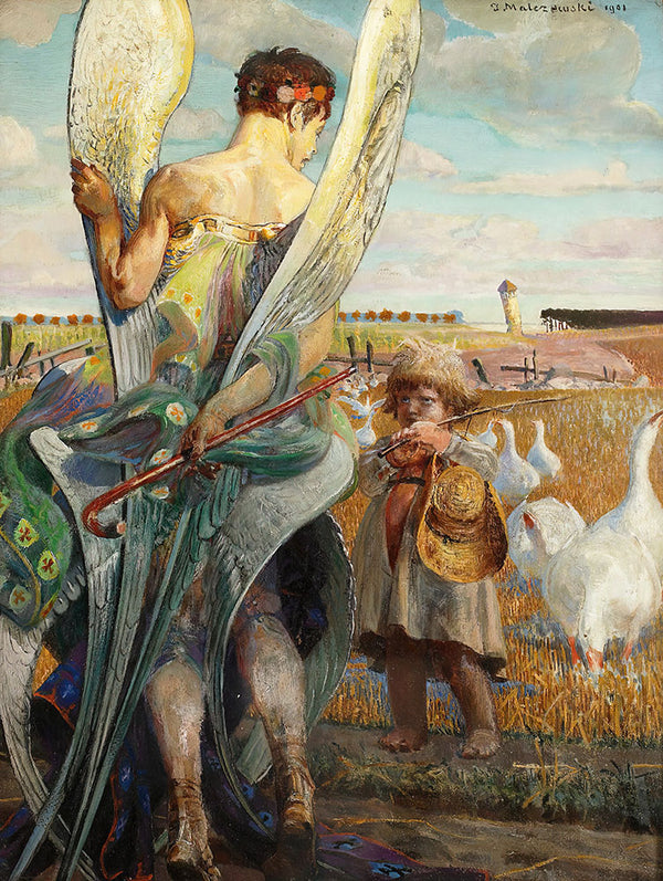 Angel, I shall follow thee by Jacek Malczewski - Art Print - Zapista