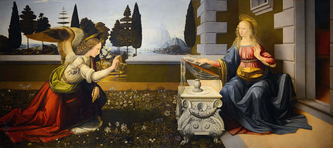 Annunciation by Leonardo da Vinci - Art Print - Zapista