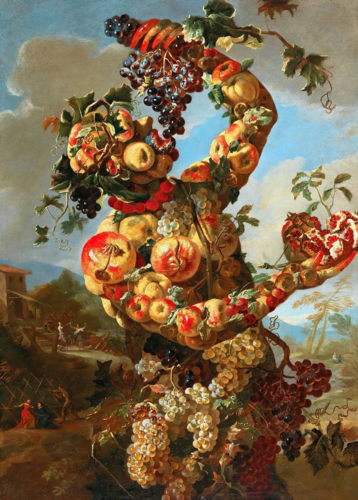 Anthropomorphic Allegory of Autumn by Giovanni Paolo Castelli - Art Print - Zapista