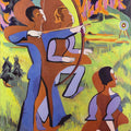 Archers by Ernst Ludwig Kirchner - Art Print - Zapista