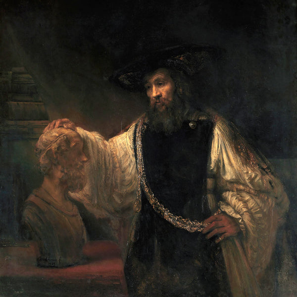 Aristotle with a Bust of Homer by Rembrandt Harmenszoon van Rijn - Art Print - Zapista