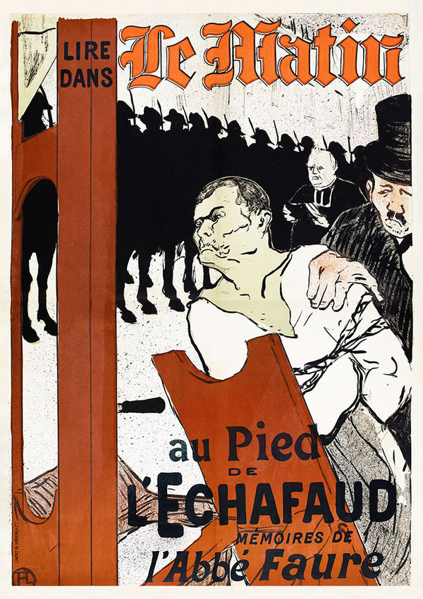 Au Pied de l'Echafaud (At the Foot of the Scaffold) by Henri de Toulouse–Lautrec - Art Print - Zapista