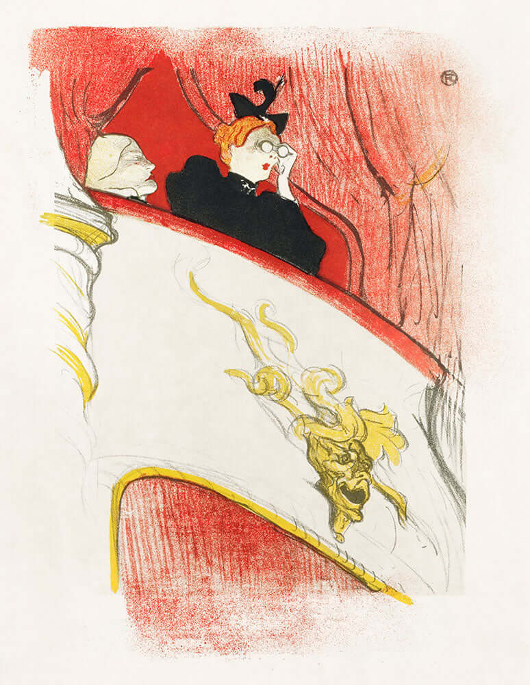 Balcony with a Gilded Grotesque Mask by Henri de Toulouse-Lautrec - Art Print - Zapista