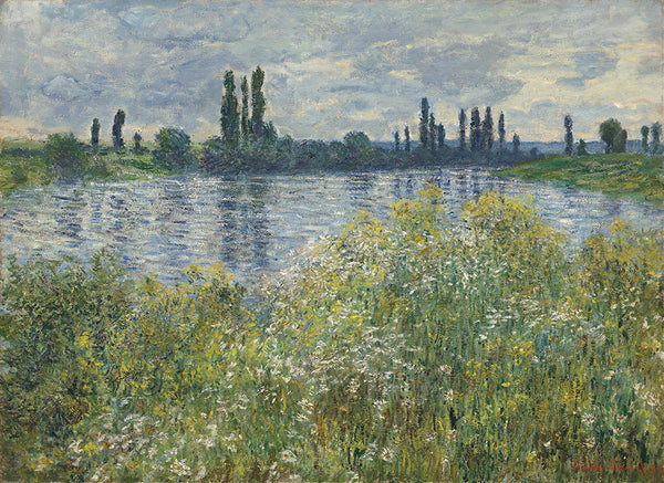 Banks of the Seine, Vetheuil by Claude Monet - Art Print - Zapista