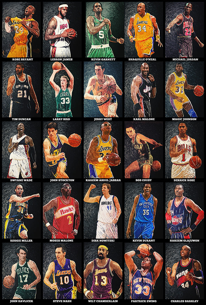 Basketball Legends - Art Print - Zapista