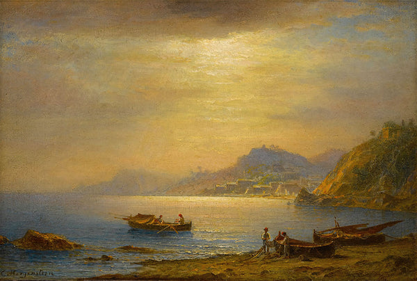 Bay Landscape by Johann Ludwig Ernst Morgenstern - Art Print - Zapista