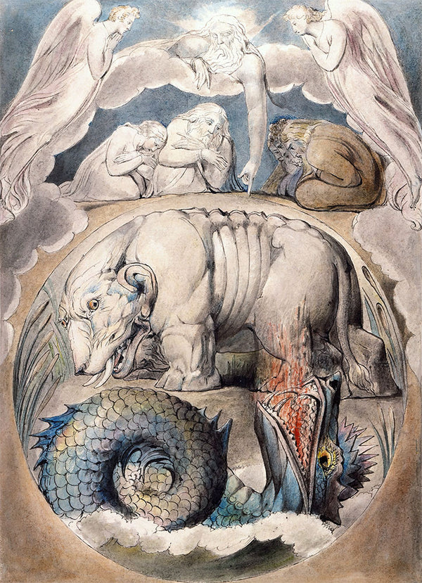 Behemoth and Leviathan by William Blake - Art Print - Zapista