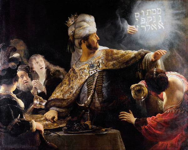 Belshazzar's Feast by Rembrandt Harmenszoon van Rijn - Art Print - Zapista