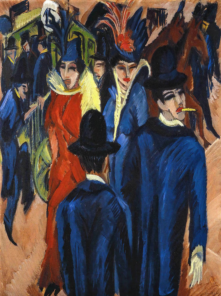 Berlin Street Scene by Ernst Ludwig Kirchner - Art Print - Zapista