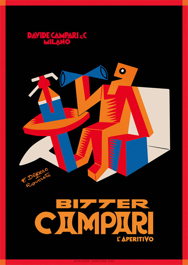 Bitter Campari L'apertivo - Art Print - Zapista