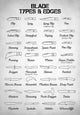 Blade Types and Edges - Art Print - Zapista