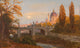 Blick vom Wienfluss gegen Elisabethbrucke und Karlskirche by Anton Hlavacek - Art Print - Zapista
