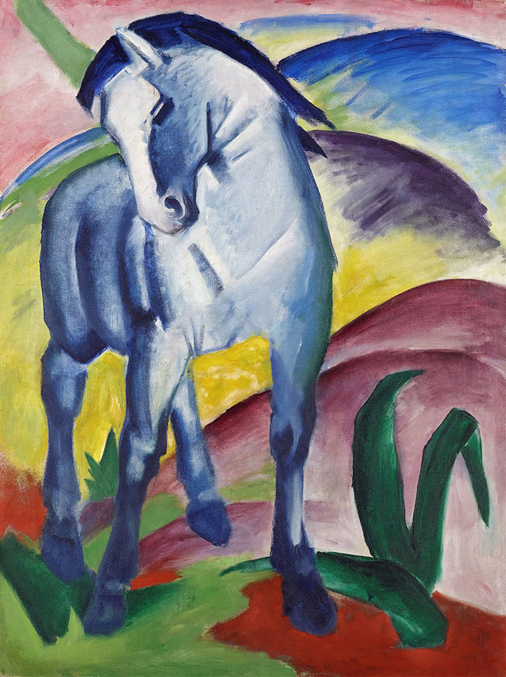 Blue Horse I by Franz Marc - Art Print - Zapista