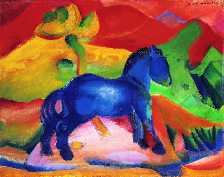 Blue Horse by Franz Marc - Art Print - Zapista