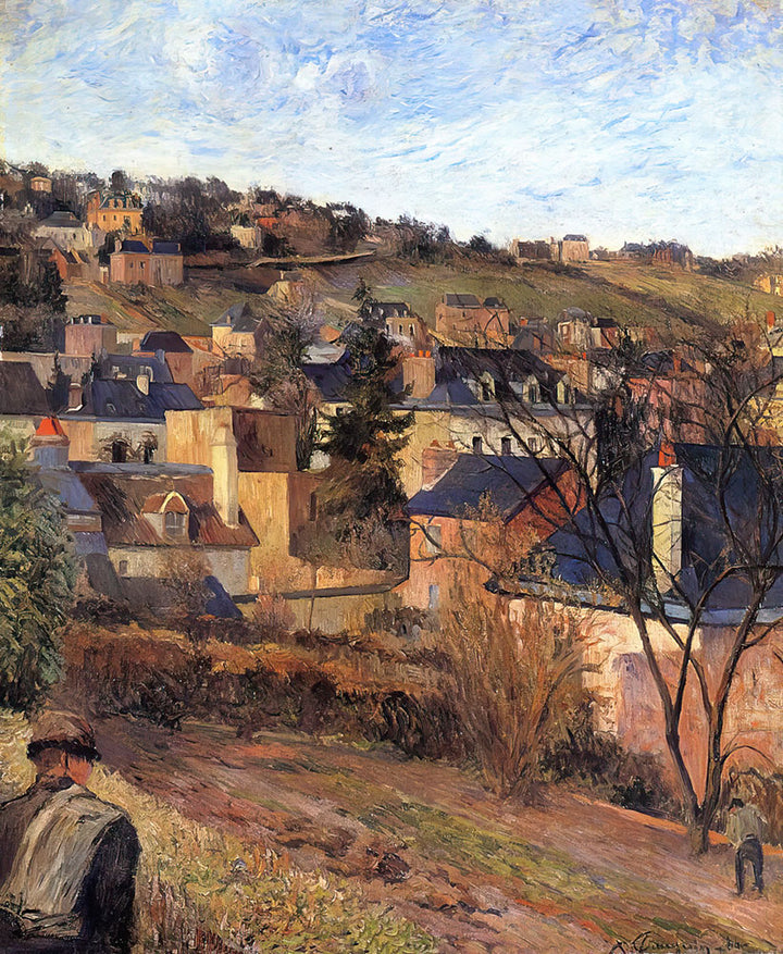 Blue Roofs of Rouen by Paul Gauguin - Art Print - Zapista