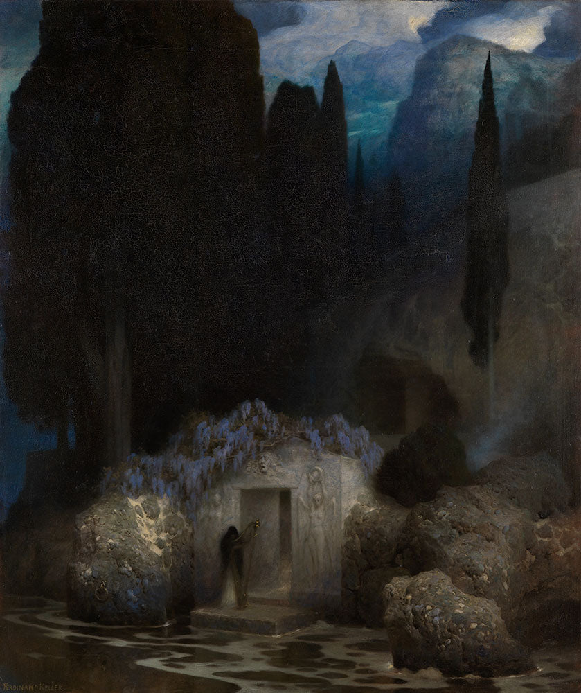 Bocklin's Grave by Ferdinand Keller - Art Print - Zapista