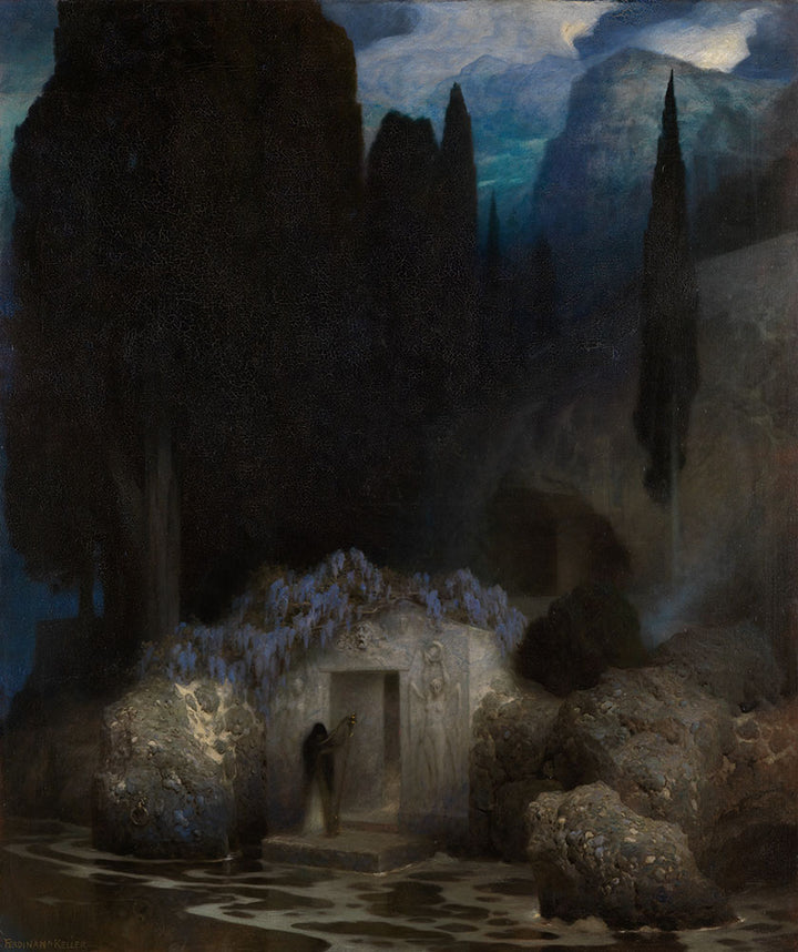 Bocklin's Grave by Ferdinand Keller - Art Print - Zapista