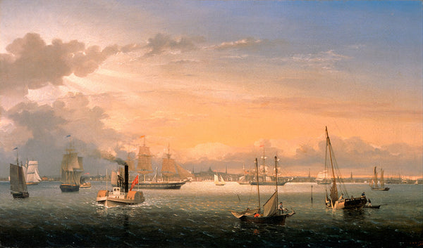 Boston Harbor by Fitz Henry Lane - Art Print - Zapista