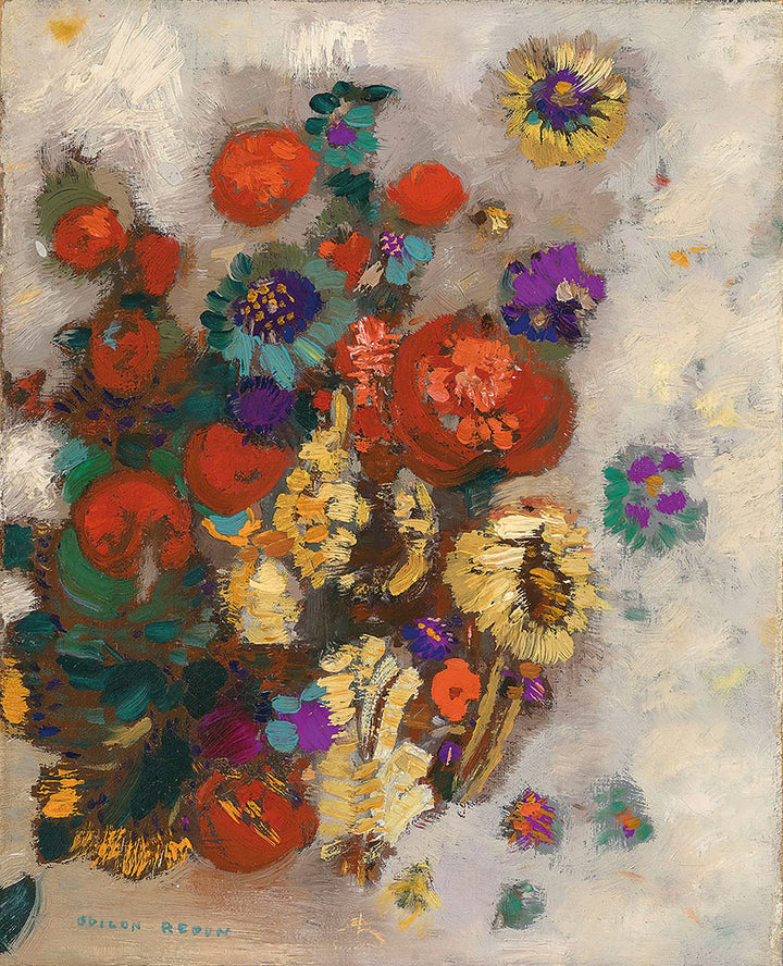 Bouquet de fleurs by Odilon Redon - Art Print - Zapista