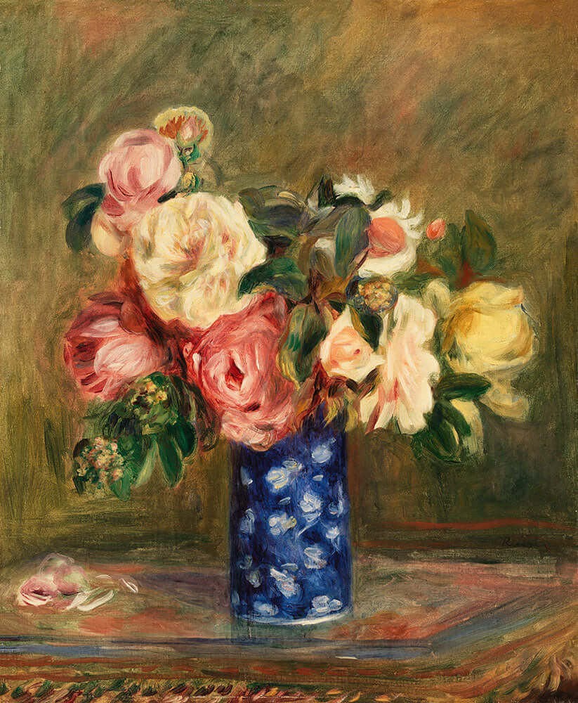 Bouquet of Roses by Pierre-Auguste Renoir - Art Print - Zapista