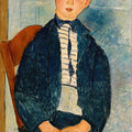 Boy in a Striped Sweater by Amedeo Modigliani - Art Print - Zapista