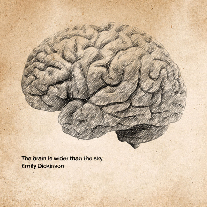 The brain is wider than the sky - Art Print - Zapista