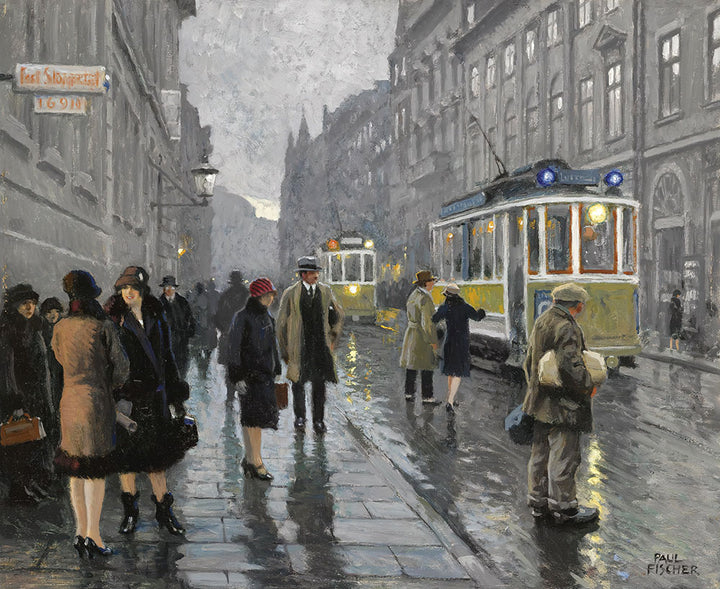 Bredgade, Copenhagen by Paul Gustav Fischer - Art Print - Zapista