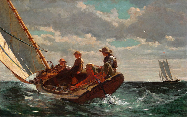 Breezing Up (A Fair Wind) by Winslow Homer - Art Print - Zapista