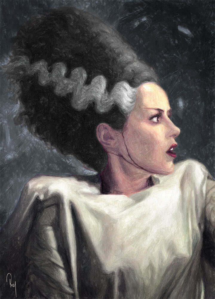 Bride Of Frankenstein - Art Print - Zapista