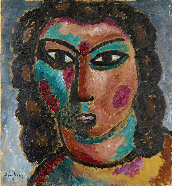 Brown Curls by Alexej von Jawlensky - Art Print - Zapista