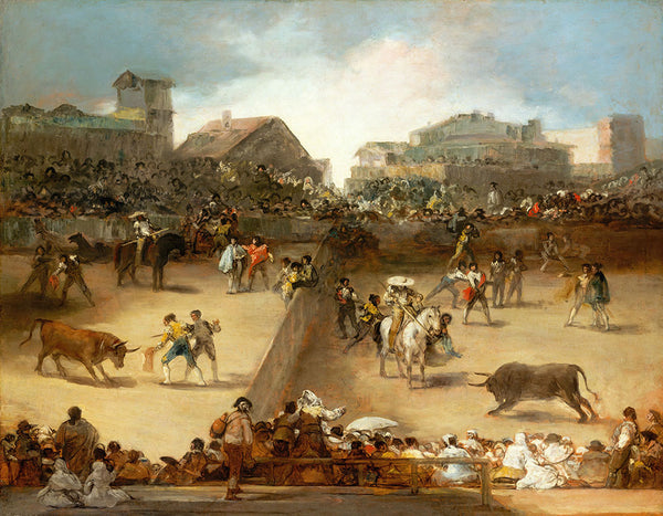 Bullfight in a Divided Ring by Francisco Goya - Art Print - Zapista