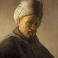 Bust of an Old Man with Turban by Rembrandt Harmenszoon van Rijn - Art Print - Zapista