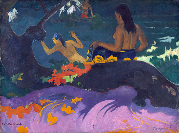 By the Sea (Fatata te miti) by Paul Gauguin - Art Print - Zapista